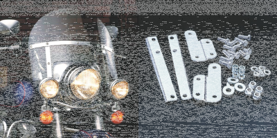 Chopped H-Duty kit clear FLHS77-93 (FR)