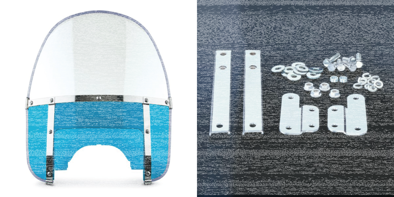 Beaded H-Duty round top/notched blue (FR)