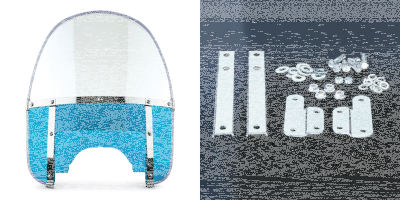 Beaded H-Duty round top/notched blue (FR)