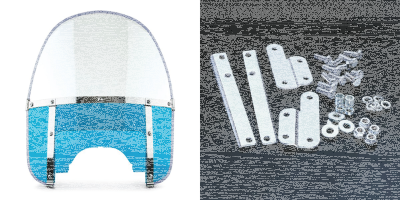 Beaded H-Duty round top/notched blue (FR)