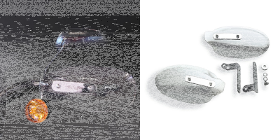 Nat.Cycle Hand deflector clear Sportster (FR)