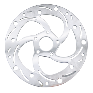 Disc rotor 10" 5-spoke slotted/drilled (FR)