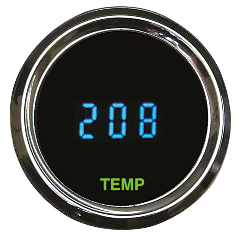 Round Oil temp gauge 2-1/16" Cels+Fhrnht (FR)