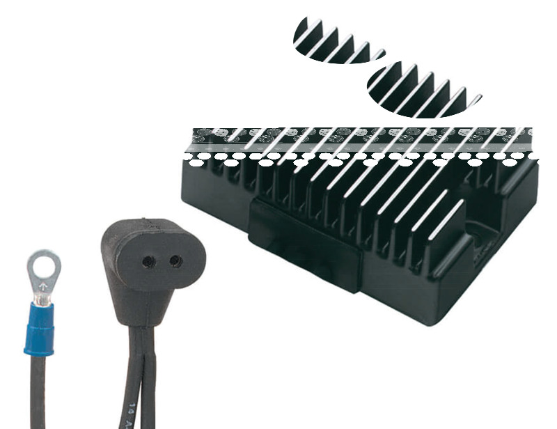 Black voltage regulator 76-80 #74512-79A (FR)