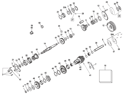 M1+M2 gear BT36-58 #35282-36 (FR)