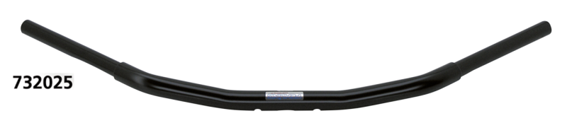 Flyer bar 1-1/4" 87cm wide  5 hole Black (FR)