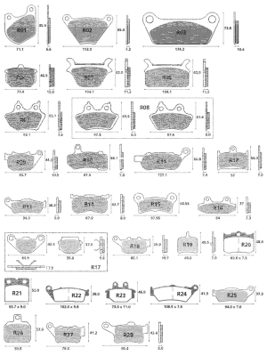 EBC-HH Trike 19-up RR brake pads (FR)