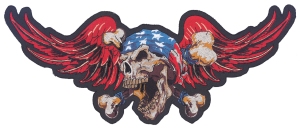 USA Death Skull patch 12"x5" (FR)