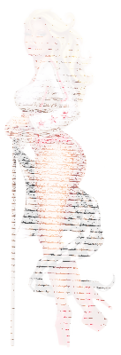 Race girl red decal 2.75"x8.1" (FR)