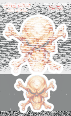 MR. BONES - MINI DECAL 3"X4,75" (FR)