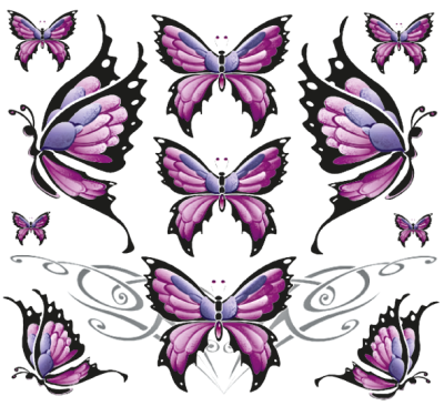 BUTTERFLY SHEET LG 11,5"X11,75" (FR)