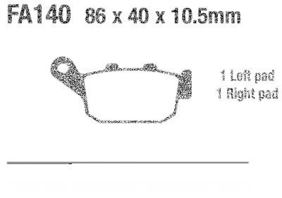 EBC-HH Buell RR brake pads (FR)