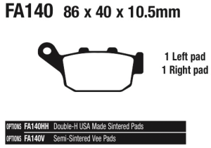 EBC-V Buell RR brake pads (FR)