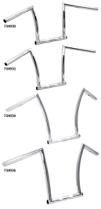 11" ChiZeled Bar 1" Chr Dimpled TBW