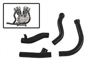 2-1 Complete Exhaust Black FL48-57 (FR)