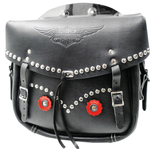 Black Studded Saddlebags HD43-47 (FR)
