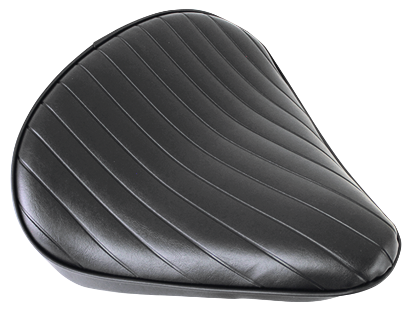 Tuck & Roll Solo Seat Large Black Vinyl (FR)