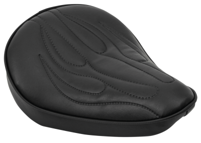 Flame Solo Seat Black Vinyl (FR)
