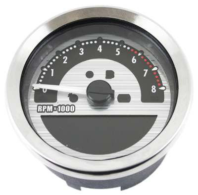 4" Speedo/Tachometer Silver KMH/MPH (FR)