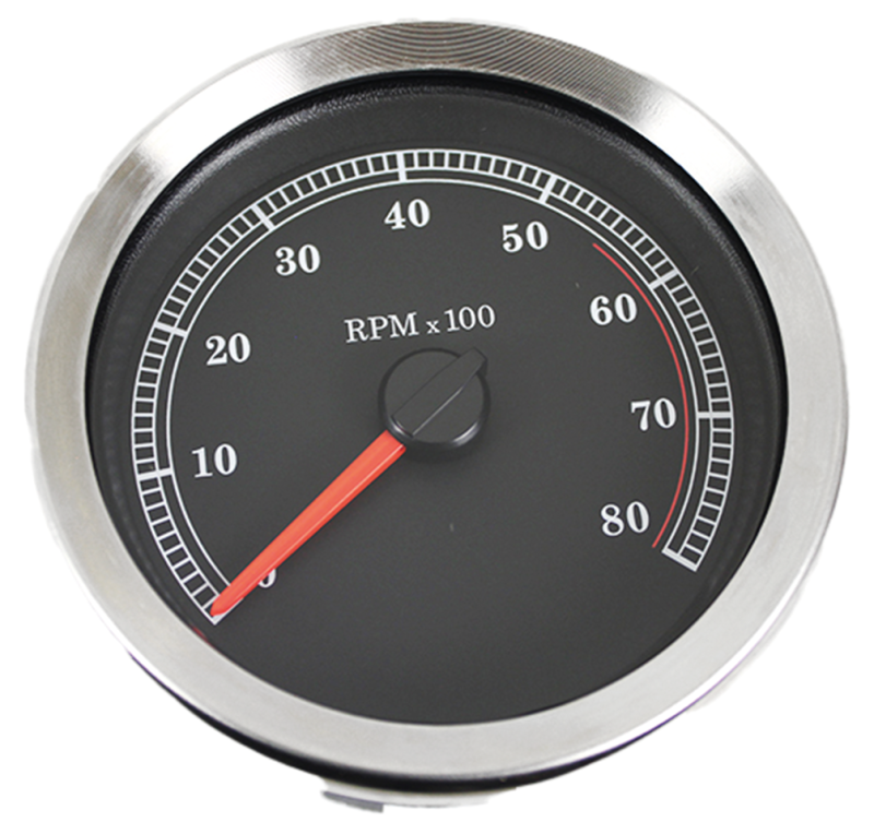 4" Tachometer Black (FR)