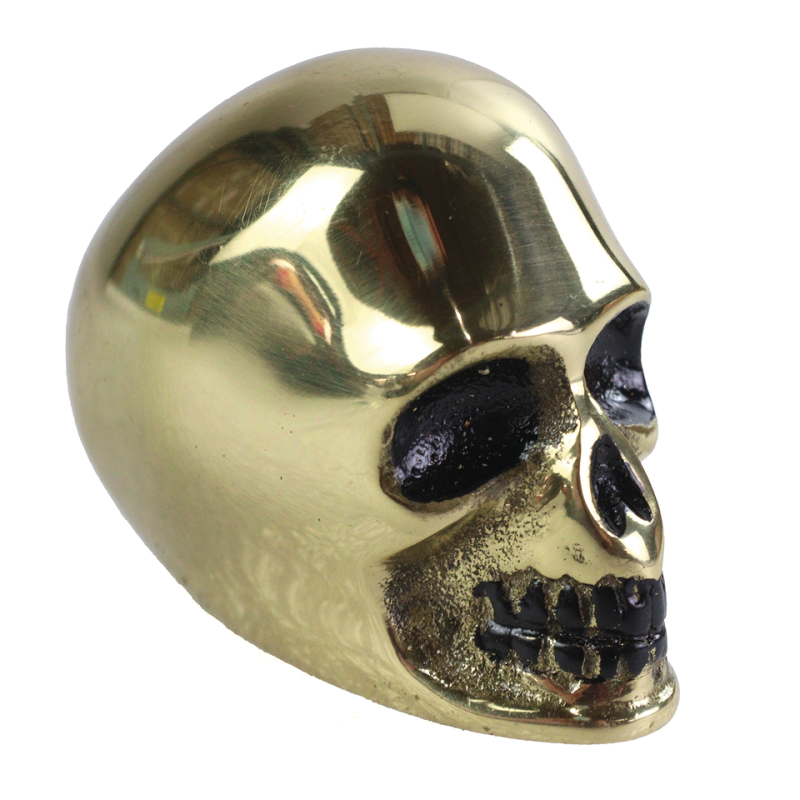 Brass Skull Style Shifter Knob 3/8" Thre (FR)
