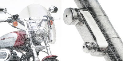 Switchblade Shorty Clear kit 39mm forks (FR)