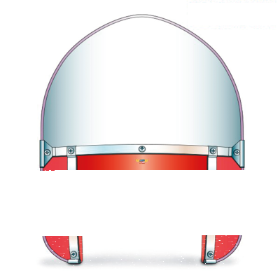 NC Heritage 5-Bolt HD Peaked Top Red (FR)