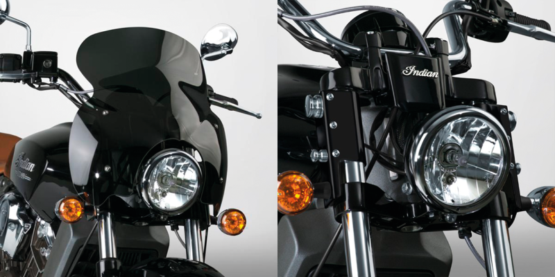 Wave QR windshield kit Scout black (FR)