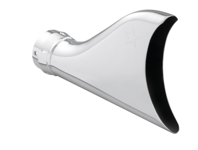 SHARKTAIL TIP CHROME 2.5" EA