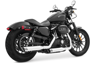 Racing slip on XL14-up chrome/chrome (FR)