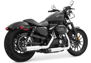 Racing slip on XL14-up chrome/black (FR)