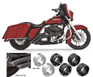 Sharp curve radius+caps Bk/Bk FLH/T95-16 (FR)