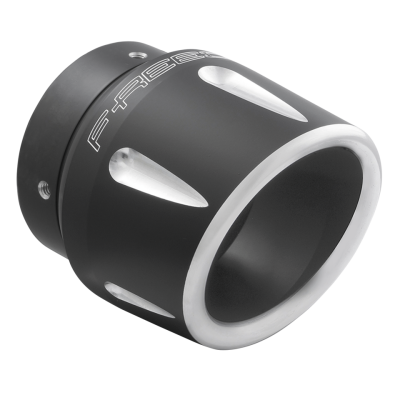 Combat 4.5" Harley endcap Black Sculpted