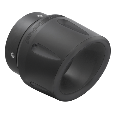 Combat 4.5" Harley end cap pitch black