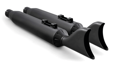 4" SHARKTAILS S-OS ALL BLK FLH/T17-UP (FR)