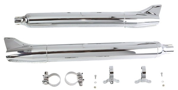 1961 Style Fishtails Chrome FLT95-17 (FR)
