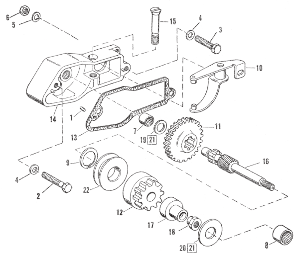 Starter shift lever XL67-80 (FR)