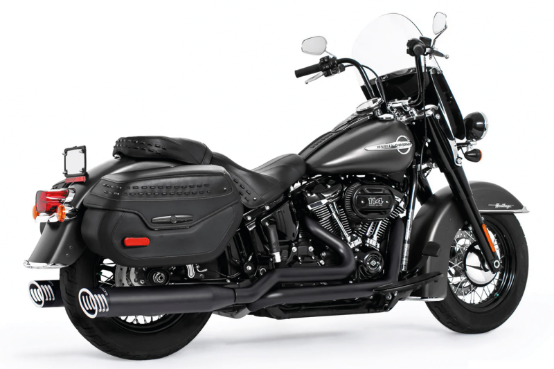 4" RACING TRUE-DUALS ST18-up Bk/Bk (FR)
