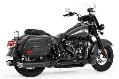 4" RACING TRUE-DUALS ST18-up Bk/Bk (FR)
