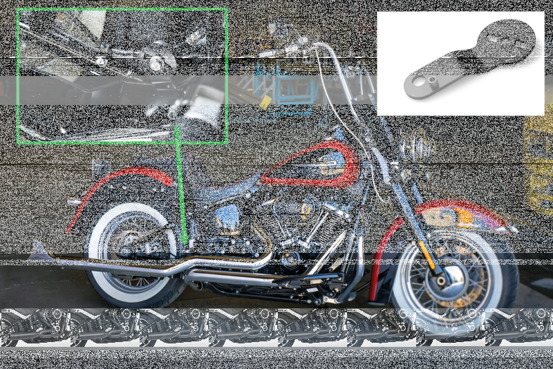 SADDLEBAG SUPPORT ADAPTER FLHC & FLSB (FR)