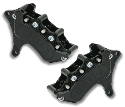 Billet 6 calipers 13"dual front 84-99Blk (FR)