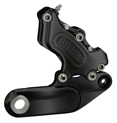 Billet 4 caliper+bracket FXST 4spd Bl (FR)