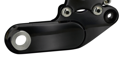 Harrison RR Caliper bracket Softail blck (FR)