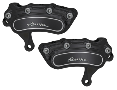 Slimline 6 frnt calipers 13" 00-up Black (FR)
