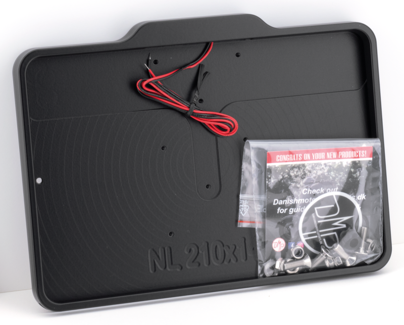DMP License Frame NL Matt Black (FR)
