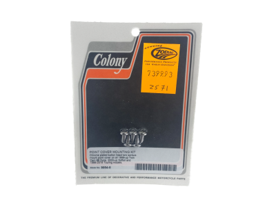 Chrome Torx button head ign.cvr screws (FR)