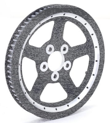 GHDP belt pulley 68T black XL07-up (FR)