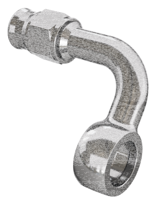 Brakeline banjo 90degr. 7/16" stainless (FR)