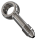 Stainless AN-3 banjo fitting 3/8" straig (FR)