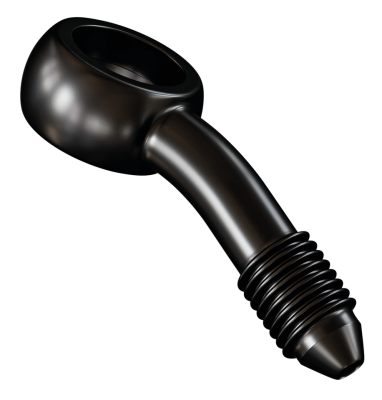 Black SS AN-3 banjo fitting 7/16" 20degr (FR)